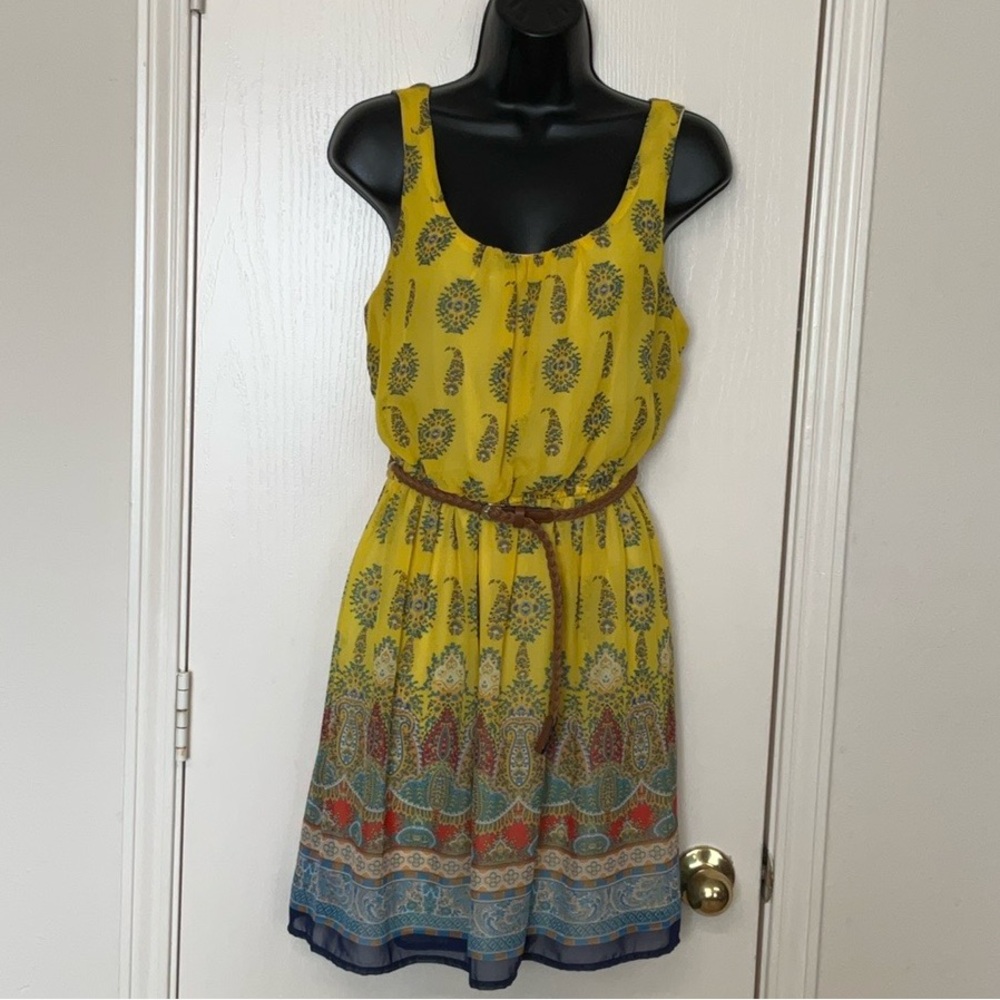🌺&5.00 must bundle 🌺Love Reign Yellow Sleeveless Sundress